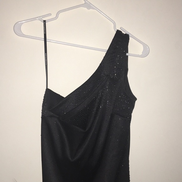 Rampage Black One Shoulder Gown - Picture 2 of 7
